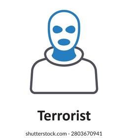 Terrorist Vector Icon which can easily modify or edit

