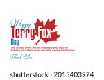 Terry Fox Day. Holiday concept. Template for background, Web banner, card, poster, t-shirt with text inscription