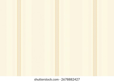 Líneas de tela de patrón vertical, Vertical de rayas textiles de octubre. Oraph Vector de fondo textura sin fisuras en beige y paleta de colores amarillos claros.