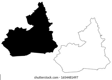 Tervete Municipality (Republic of Latvia, Administrative divisions of Latvia, Municipalities and their territorial units) map vector illustration, scribble sketch Tervete map