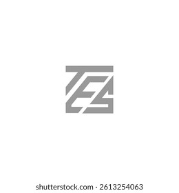 TES technology illusion design square logo