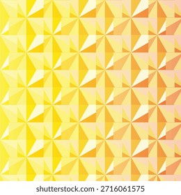 Tessellated pinwheel tiles with eight triangular segments transitioning from bright yellow to deep red gradient.