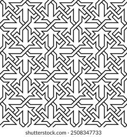Tesselação Arte de padrões de repetição geométrica. Formas artísticas Fundo de padrão contínuo do vetor Imprimível.