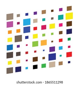 Tessellation, mosaic colorful, light colored squares, rectangles pattern