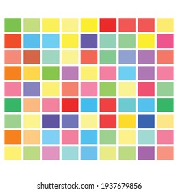 Tessellation, mosaic colorful, light colored squares, rectangles pattern