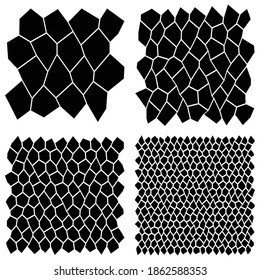 Tessellation, Random, Irregular Mosaic tiles, Stones, Stonework Pattern, Background