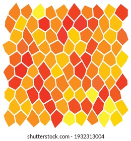 Tessellation random, irregular mosaic tiles. Stonework pattern, background