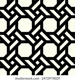Teselación Patrón de repetición. Hexágono de patrones sin fisuras, Vector de fondo de líneas geométricas complementarias.