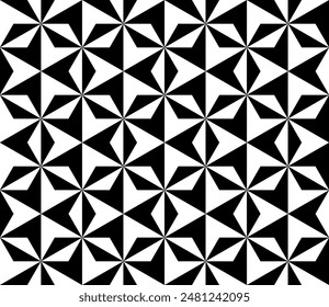 Tessellation repeating pattern of printable vector. Optical illusion Art of Geometric seamless patterns.