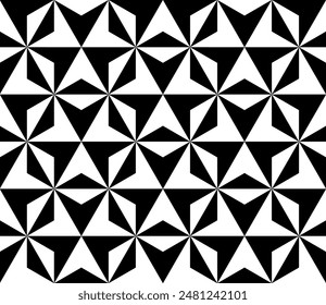 Tessellation repeating pattern of printable vector. Optical illusion Art of Geometric seamless patterns.