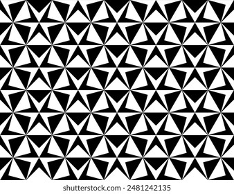 Tessellation seamless pattern of Optical illusion Art. Geometric repeating patterns of printable vector.