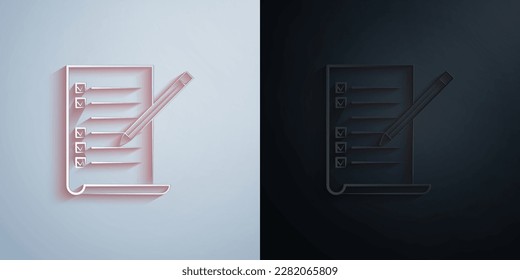 test 2 colored line paper icon with shadow effect vector illuistration design