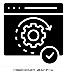 Test Automation Icon Element For Design