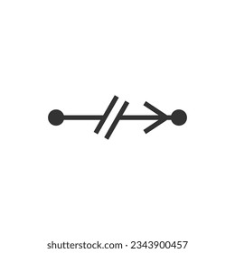 Test barrier icon isolated on white background. Graphical symbol modern, simple, vector, icon for website design, mobile app, ui. Vector Illustration