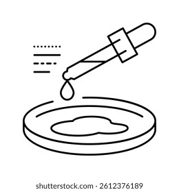 test blood analysis line icon vector. test blood analysis sign. isolated contour symbol black illustration