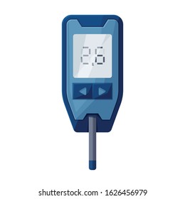 Test of blood vector icon.Cartoon vector icon isolated on white background test of blood .
