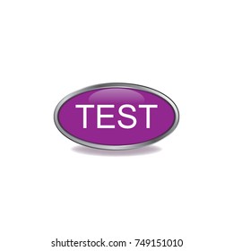 Test button, web design element