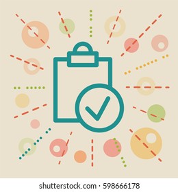 Test. Concept vector illustration.