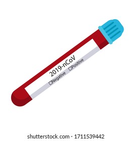 La prueba del coronavirus COVID-19. Gráficos vectoriales.