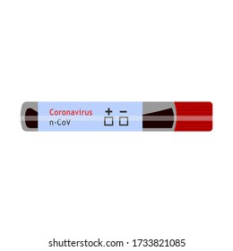 Test for Covid-19. Vector image during the global pandemic.