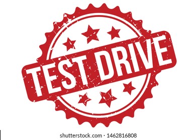 Test Drive Rubber Stamp. Test Drive Rubber Grunge Stamp Seal Vector Illustration - Vector