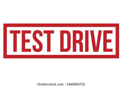 Test Drive Rubber Stamp. Test Drive Stamp Seal – Vector