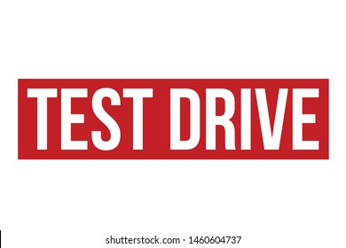 Test Drive Rubber Stamp. Test Drive Stamp Seal – Vector