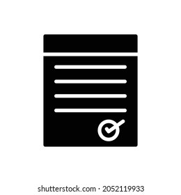 test exam icon, questionnaire icon vector illustration