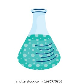 test flask hand draw style vector illustration design