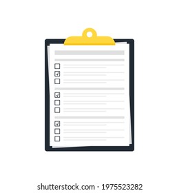 Test form clipboard vector illustration
