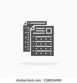 Test glyph icon. Can be used for digital product, presentation, print design and more.