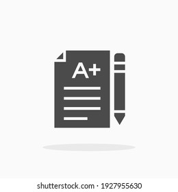 Test icon. For design, logo. Vector illustration.