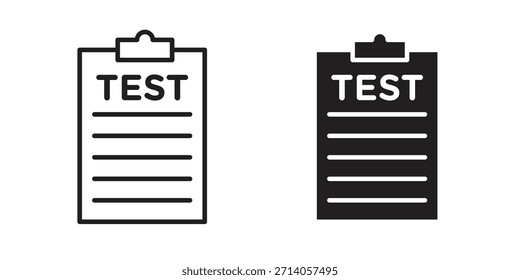 Test icon graphic doodle, sketch, outline drawing Vector illustration