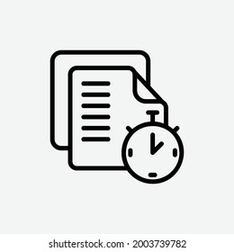  test icon, isolated learning outline icon in light grey background, perfect for website, blog,  logo, graphic design, social media, UI, mobile app, EPS 10 vector illustration