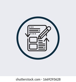 test icon isolated on white background from agile collection. test icon trendy and modern test symbol for logo, web, app, UI. test icon flat vector illustration for graphic and 