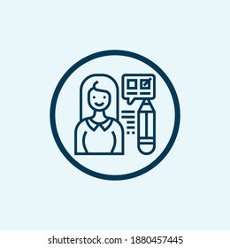 test icon isolated on white background from driving school collection. test icon trendy and modern test symbol for logo, web, app