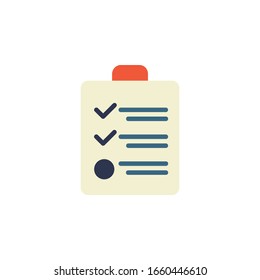 icono de prueba. icono de aprendizaje en línea. perfecto para aplicaciones, web, logotipo y plantilla de presentación. diseño de icono estilo plano