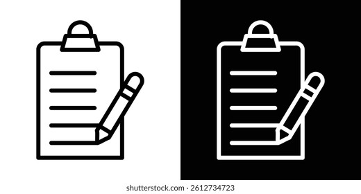 Test icon set. Black illustration isolated for graphic and web design