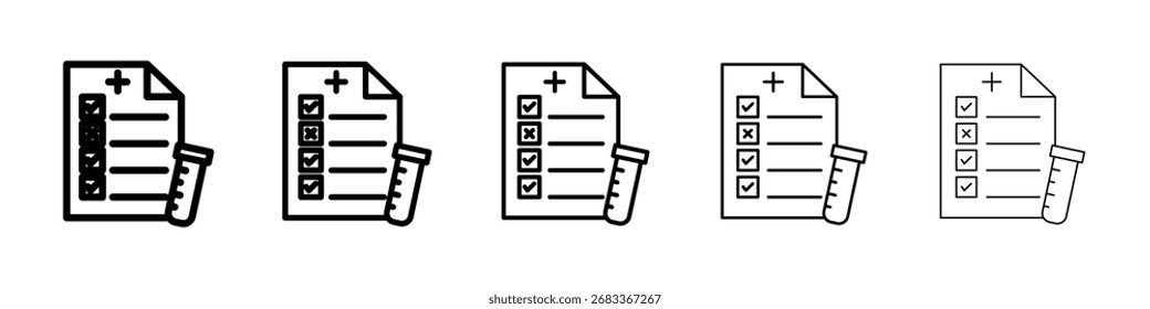 Icono de prueba Ilustración de Arte vectorial