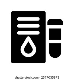 test icon. vector glyph icon for your website, mobile, presentation, and logo design.