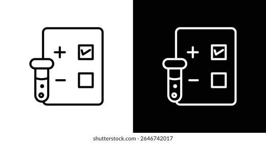 Test icon vector simple element illustration editable