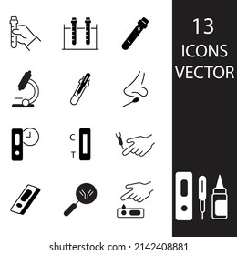 test icons set . test pack symbol vector elements for infographic web
