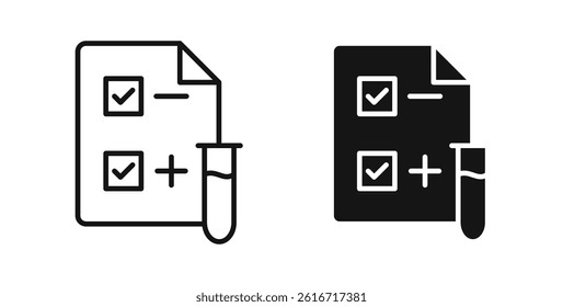 Test icons set for website design