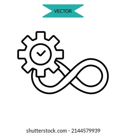 test icons  symbol vector elements for infographic web