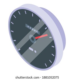 Testen Sie das Symbol Internetgeschwindigkeit. Isometric of test internet speed Vektorsymbol für Webdesign einzeln auf weißem Hintergrund