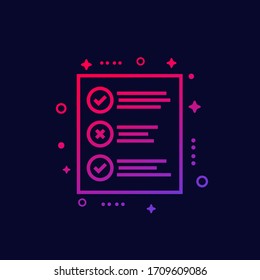 test line icon for web