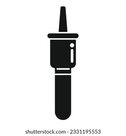 Test medical icon simple vector. Clinic kit. Result digital