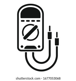 Test multimeter icon. Simple illustration of test multimeter vector icon for web design isolated on white background