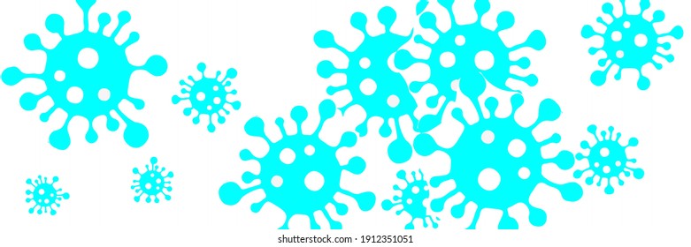 Test Neon Epidemic Science Background. Sick Bright Medicine White Healthcare Vivid Covid-19 Illustration. Coronavirus Vibrant Quarantine Blue Pandemic Virus Turquoise Danger Sign Wallpaper.