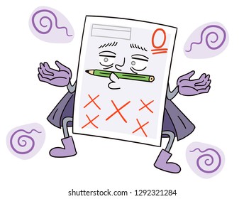The test paper character is not motivated
